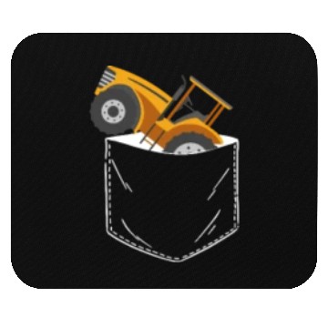 Discover Farming Farmer Pocket Tractor Mouse Pads