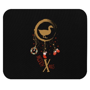 Discover Winter dreamcatcher Christmas Duck Mouse Pads