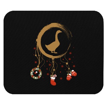 Discover Winter dreamcatcher Christmas Goose Mouse Pads