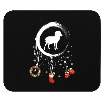 Discover Winter dreamcatcher Christmas Capricorn Mouse Pads