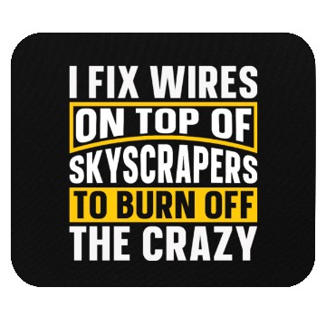 Discover Electrician Construction Electrician Mouse Pads