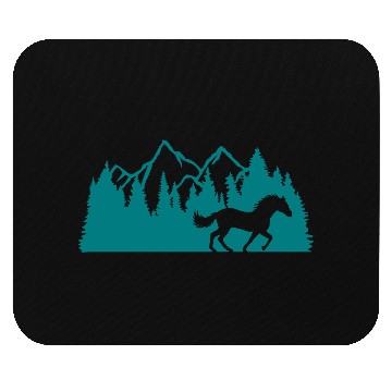 Discover forest mountains nature horse Mouse Pads