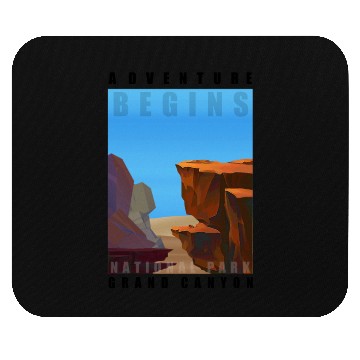 Discover Adventure Grand Canyon cool design Mouse Pads