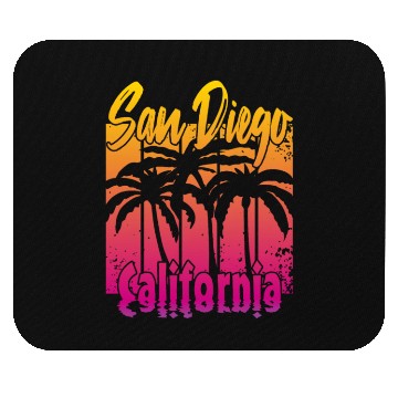 Discover Vintage San Diego California Mouse Pads