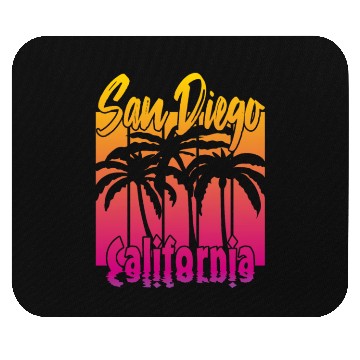 Discover Vintage San Diego California Mouse Pads