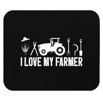 Discover Farming Farmer Vintage Tractor I Mouse Pads