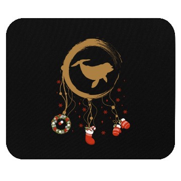 Discover Winter dreamcatcher Christmas Dolphin Mouse Pads