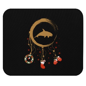 Discover Winter dreamcatcher Christmas Orca Mouse Pads