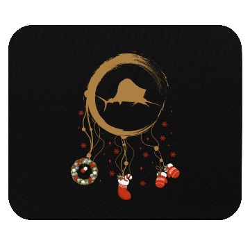 Discover Winter dreamcatcher Christmas Marlin Mouse Pads