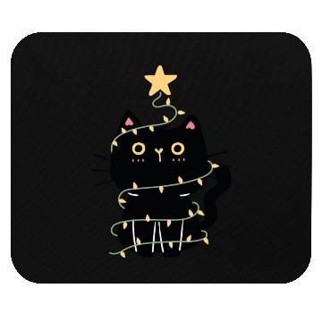 Discover Funny Cat Christmas Mouse Pads,Meow Christmas
