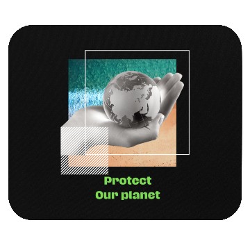 Discover Protect our planet Mouse Pads