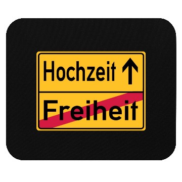 Discover Wedding Freedom Farewell Celebration Sign Mouse Pads