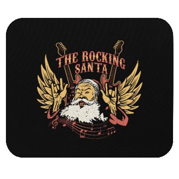Discover The Rocking Santa Christmas Mouse Pads