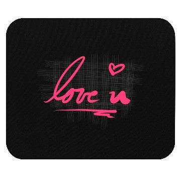 Discover cross pattern i love you heart Mouse Pads