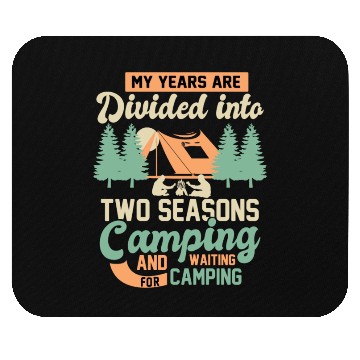 Discover Camping hiking nature adventure Mouse Pads