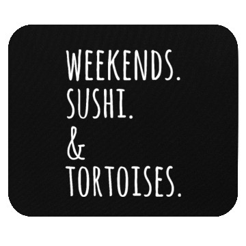 Discover Weekends Sushi And Tortoises Mouse Pads