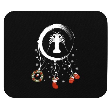 Discover Winter dreamcatcher Christmas Crayfish Mouse Pads