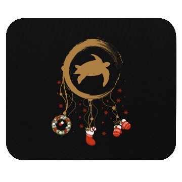 Discover Winter dreamcatcher Christmas Sea turtle Mouse Pads
