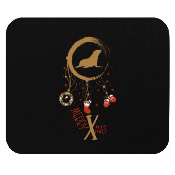 Discover Winter dreamcatcher Christmas Seal Mouse Pads