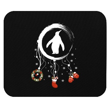 Discover Winter dreamcatcher Christmas Penguin Mouse Pads
