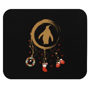 Discover Winter dreamcatcher Christmas Penguin Mouse Pads