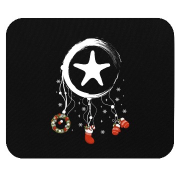 Discover Winter dreamcatcher Christmas Starfish Mouse Pads