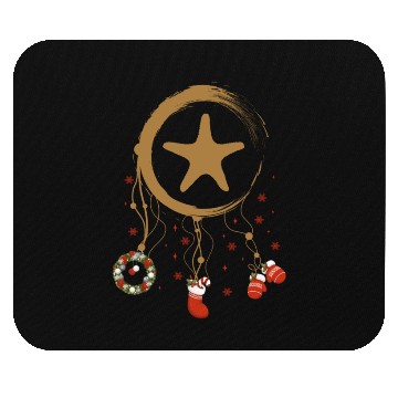 Discover Winter dreamcatcher Christmas Starfish Mouse Pads