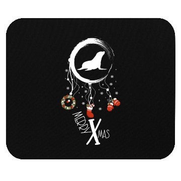 Discover Winter dreamcatcher Christmas Seal Mouse Pads