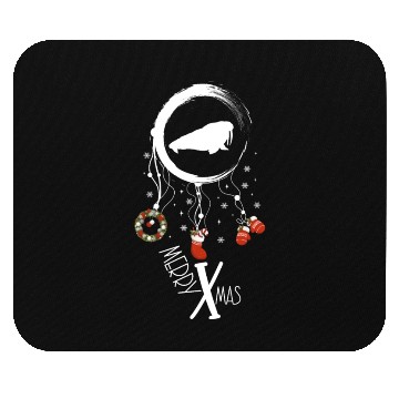 Discover Winter dreamcatcher Christmas Walrus Mouse Pads
