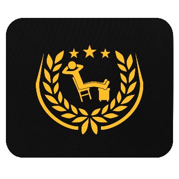 Discover Icon man relaxed laurel Mouse Pads