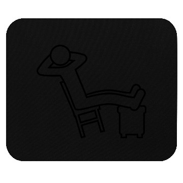 Discover relax man chair icon Mouse Pads