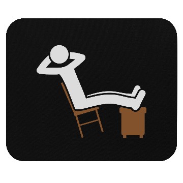 Discover Chill man chair icon Mouse Pads