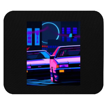 Discover Vaporwave Car Synthwave City Mouse Pads
