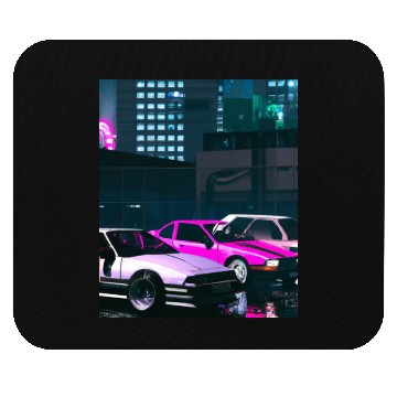 Discover Vaporwave Car Synthwave City Mouse Pads