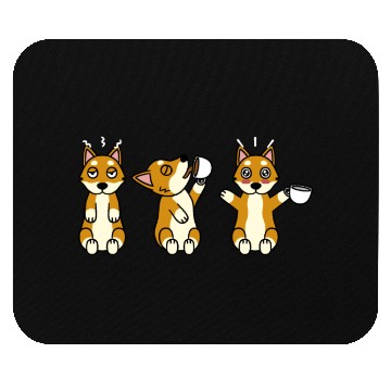 Discover Shiba Inu Coffee Lover Mouse Pads