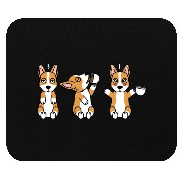 Discover Corgi Coffee Lover Mouse Pads
