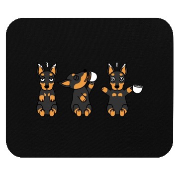 Discover Miniature Pinscher Coffee Lover Mouse Pads