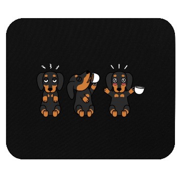 Discover Dachshund Coffee Lover Mouse Pads
