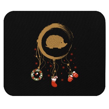 Discover Winter dreamcatcher Christmas Hedgehog Mouse Pads