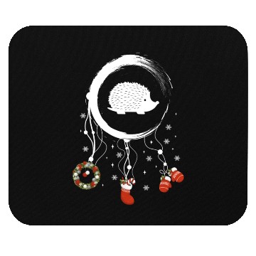 Discover Winter dreamcatcher Christmas Hedgehog Mouse Pads