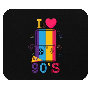 Discover 1990's 90s I Heart Nineties I Love the 90's Old Mouse Pads