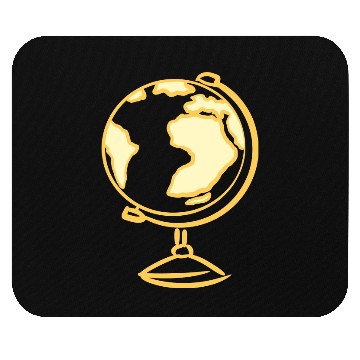Discover Globe Icon. Geography Teacher. Education symbol Mouse Pads