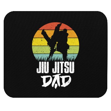 Discover Jiu-Jitsu Dad BJJ Father Vintage Martial Arts MMA Mouse Pads