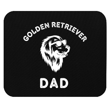 Discover golden retriever dad, dog Mouse Pads
