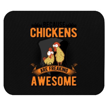 Discover Chickens Farmer Chicken Coop Mouse Pads
