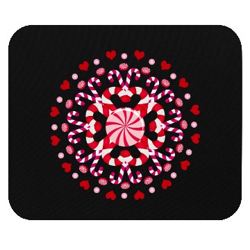 Discover red candy cane ornament for christmas Mouse Pads