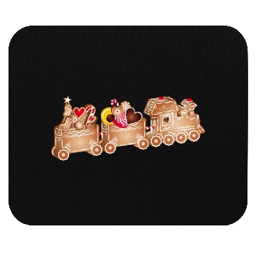 Discover magical 3D gingerbread train for Christmas Mouse Pads
