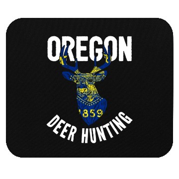 Discover Oregon Deer Hunting Buck Stag Hunter Mouse Pads