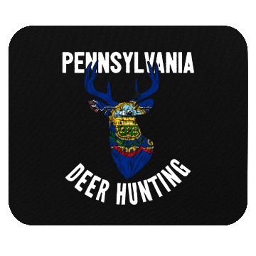 Discover Pennsylvania Deer Hunting Buck Stag Hunter Mouse Pads