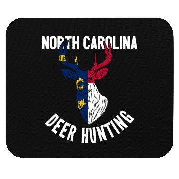 Discover North Carolina Deer Hunting Buck Stag Hunter Mouse Pads